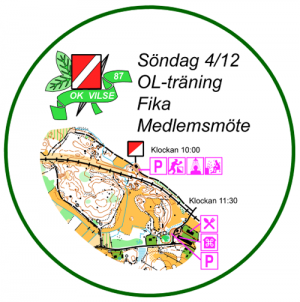 image: Söndagsträning och medlemsmöte 4/12